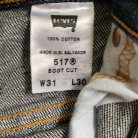 Men’s Levi’s 517 W31 L30 Boot Cut Dark Wash - Picture 9 of 9